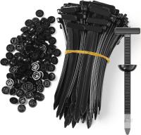 New 100 Pcs Nylon Universal Cable Tie Buckle - New T Multifunctional Zip Ties | Pin & Button Design, Plastic Cable Ties