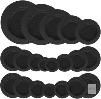 New 20Pcs Piggy Bank Plugs, Round Rubber Stoppers for Money Saving Box, Piggy Bank Stopper Covers Hole Plugs Replacements, Black Fashion Processed