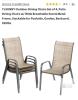NEW TLSUNNY YTC-301 Outdoor Stackable Patio Chairs, Set of 4, Metal Frame, Teslin Mesh, 330lb Capacity