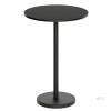 NEW YATINEY Bar Table, 21.7" Round, 39.4" Height, Black Metal Frame, Bistro/Counter Table