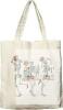 New Dlzdn Halloween Skeleton Pumpkin Canvas Tote Bag