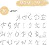 New Momlovu "L" Necklace - 18K Gold Plated Initial Necklaces Personalized Letter Necklace - Hypoallergenic - 3