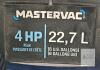 MASTER VAC 4 HP 6 Gallon Wet/Dry Shop Vacuum, Corded, Black/Blue - 2