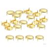 New 100Pcs 16mm Gold Round Dome Studs