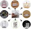 New100 Pcs Large Size Bird Cage Liner Papers, Non-Woven Bird Cage Liners, Precut Absorbent Pet Cages Cushion (22.8 inch x 10.6 inch) Retails $66+ - 2