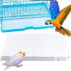 New100 Pcs Large Size Bird Cage Liner Papers, Non-Woven Bird Cage Liners, Precut Absorbent Pet Cages Cushion (22.8 inch x 10.6 inch) Retails $66+ - 3