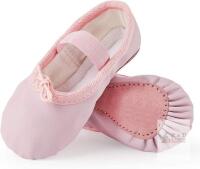 New Eastbuddy size 6-7 Ballet Shoes for Dance Slippers Leather Ballet Flats