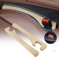 New 1797 2PCS Car Seat Gap Filler (Beige)