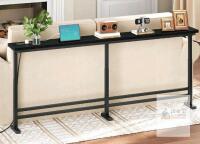 NEW YATINEY CT08UBB 70.9" Adjustable Height Console Table with Power Outlet