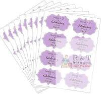 New Thank You for Celebrating with Us Label Stickers,2 Inch Adhesive Wedding Favors Stickers,Decorative Stickers for Party Supplies(Purple,160PCS Per Pack)