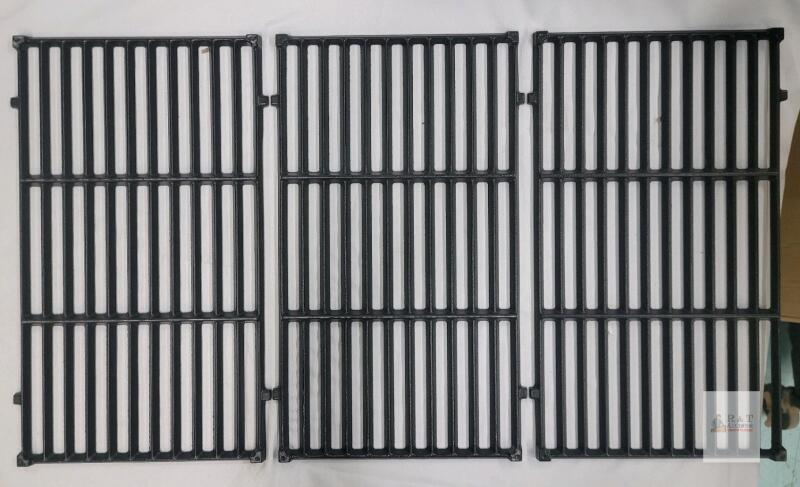 NEW 3 Cast Iron Grill Grates, Porcelain Coated, Fits Weber Genesis Spirit Summit