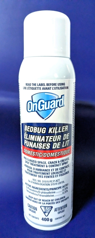 New OnGuard BEDBUG KILLER Spray Can 400g