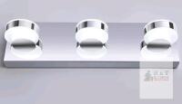 NEW OOWOLF 3-Light LED Bathroom Vanity Light Fixture, 10W, 6000K, Stainless Steel, Modern Design