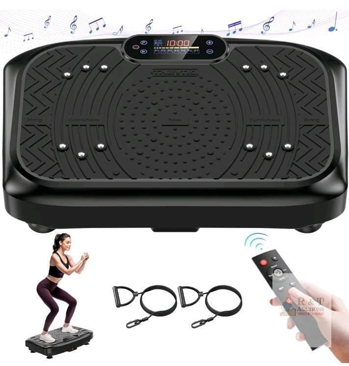 NEW Vibration Plate Exercise Machine, 450 lb Capacity, 199 Speeds, Bluetooth, Remote, 22.8"x15"