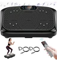 NEW Vibration Plate Exercise Machine, 450 lb Capacity, 199 Speeds, Bluetooth, Remote, 22.8"x15"
