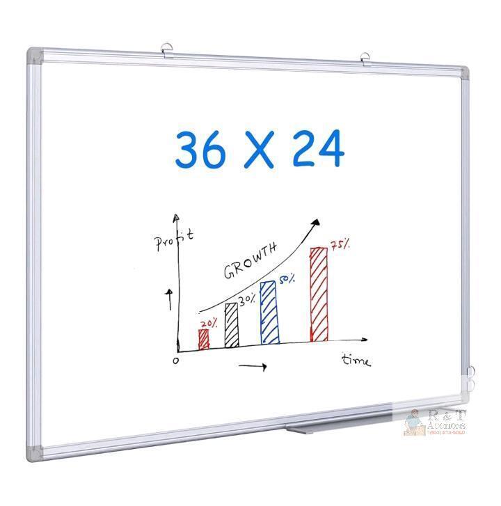 NEW 36x24 Magnetic Wall Mounted Whiteboard, Aluminum Frame, Dry Erase Surface