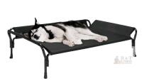 NEW Veehoo CWC2307 Large Elevated Outdoor Dog Bed, Black, 47"x32", Guardrail, Slope Headrest, Teslin Mesh