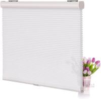 new LUCKUP WSFWL-26W Cordless Cellular Shade, 26" x 64", White, Blackout, Honeycomb Design
