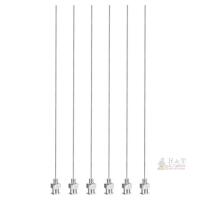 New 6 Pcs 21G 5 Inch Blunt Tip Dispensing Needle with Lure Lock for Refilling Liquid Inks Adhesives