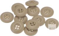 New HARFINGTON 12pcs 24L Sewing Buttons 5/8"(15mm) Resin Round Flat 4-Hole Army Uniform Craft Buttons for Pants Jacket Uniforms Bags,