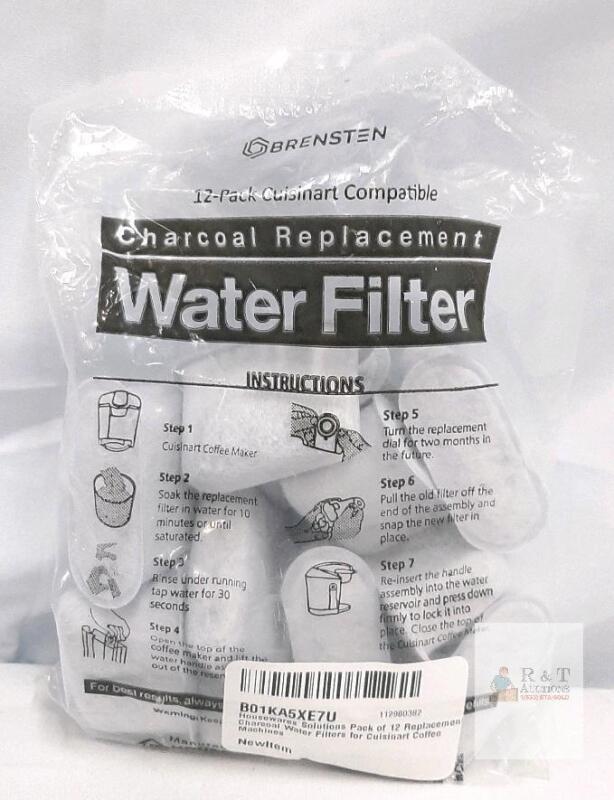 Brensten 12-Pack Charcoal Replacement Water Filters, Cuisinart Compatible, Model B01KA5XE7U