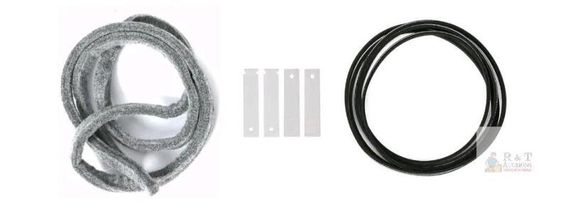 New - GE Dryer Parts WE49X20697 Dryer Bearing Repair Kit Compatible with GE Dryer Included WE9M30 Drum Felt WE12M29 Drive Belt WE1M1067 Bearing Slides WE1M504 Glide Slides