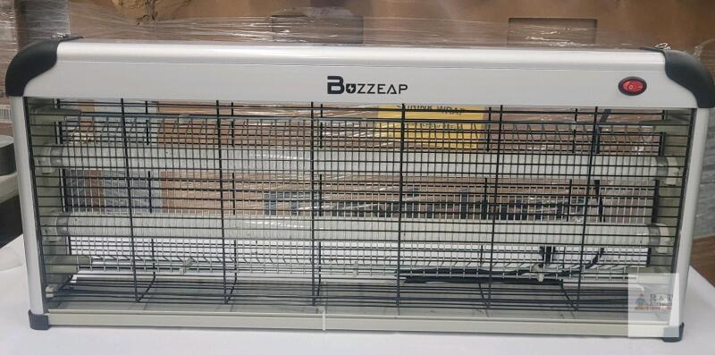 Buzzeap Indoor Insect Killer 40W . Tested Working . One Bulb need to be replaced. 24.5"&times;10 &frac34;"&times;2 &frac34;"