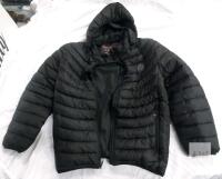 New Jacket XL, Black, Battery pack not included, Hooded, Zipper Pockets