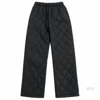 NEW YEFURU Model 917 Quilted Insulated Pants, Black, Size M, Elastic Waist, Light Outdoor Wear