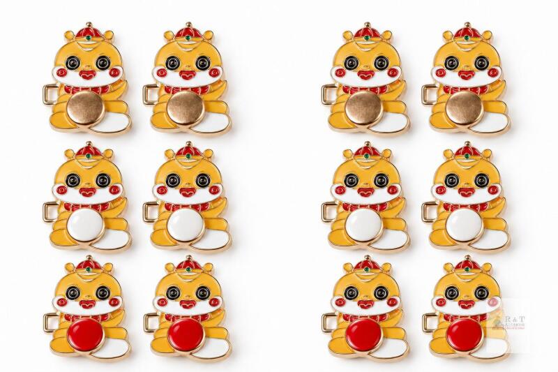 New 6 sets Cartoon Tiger Pant Waist Tightener Button Set