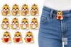 New 6 sets Cartoon Tiger Pant Waist Tightener Button Set - 3
