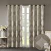 New Sun Smart Bentley Black Ogee Jacquard Total Blackout Grommet Curtain Panel, 50" &times; 84" &ndash; 1 Panel- Retail $52