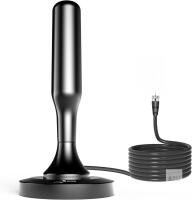 New TV Antenna, 2025 TV Antenna for Smart with Magnetic Base, Digital TV Antennas for 4K 1080P TV,Digital Antenna with 360&deg; Reception 4K 1080P HDTV Free for All Local TV Channels (Black cable10ft)