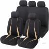 New 5 Seats Full Set Car Seat Covers, Durable Waterproof Soft Breathable Automotive Front and Back Rear Seat Protector with Backrest for Women Men, Universal for SUV, Truck, RV and More