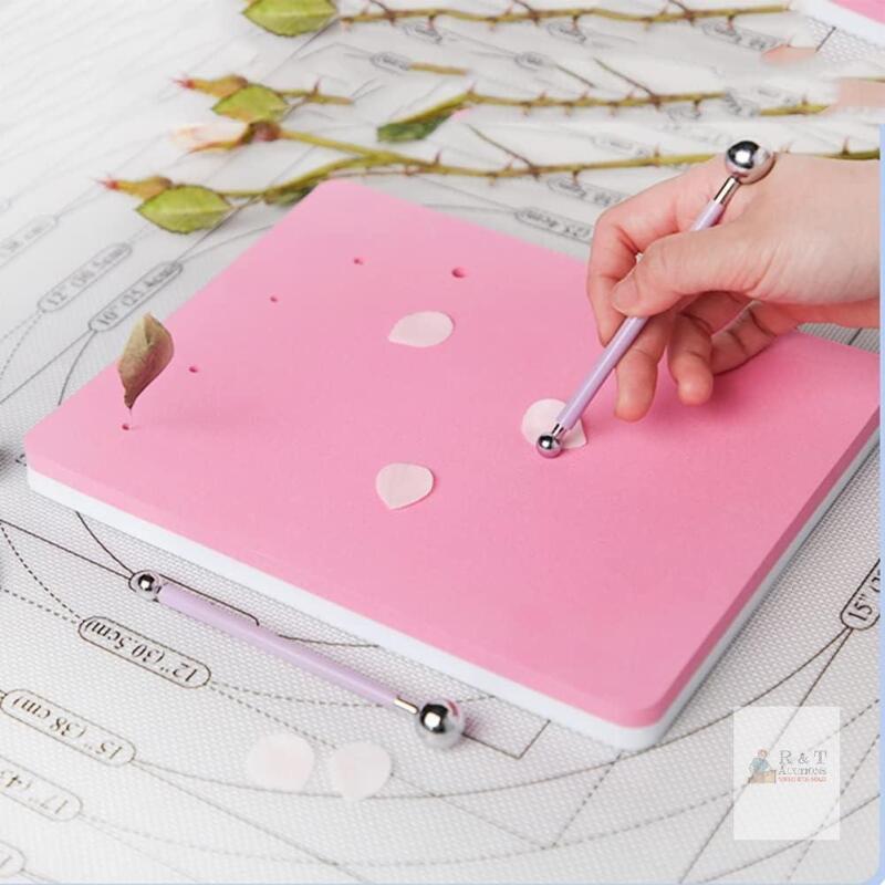 NewKALAIEN 1Pc Fondant Shaping Foam Double-Sided Five-Hole Cake Mat Sugar Craft Tools