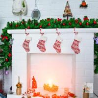 New 4pcs Christmas Candy Cane Hooks, Adjustable Stainless Steel Christmas Stocking Hooks with 2pcs Adhesive Strip
