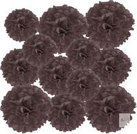 New PATIKIL 4"/6"/8" Tissue Pom Poms Flowers, 12 Pack Paper Flower Ball