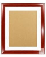 New 8x10" Red Photo Frame Matte. Solid Wood The Tabletop or The Wall.