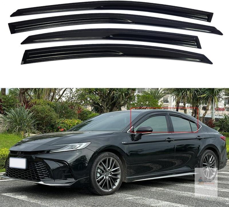 New Window Visors for 2025 Toyota Camry Sedan，Rain Guards Sun Shields Window Deflector,Tape-on,Mugen Style,4PCS KYE 1667