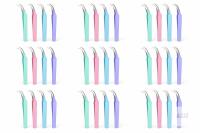 9 new SHINEOFI 4pcs Precision Tweezers, Stainless Steel Pointed Tweezers for Craft, Nail Sticker and Scrapbooking Tools with Protective Caps