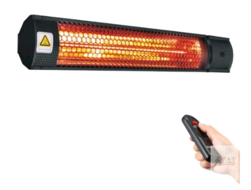 NEW ZIPEAK 1500W Infrared Electric Patio Heater Wall Mounted, Remote Included, Black, IP65