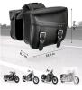 NEW KEMIMOTO 30L Motorcycle Saddlebags, PU Leather, 13.8"x6.3"x10.8", Universal Fit, Black - 2