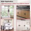 NEW Black Self-Adhesive Aluminum Cabinet & Drawer Pull Handles &ndash; 2-Piece No-Drill Set - 3