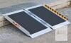 NEW FACHNUO TOOL 2FT Folding Aluminum Wheelchair Ramp, 600lb Capacity, Non-Skid Surface, 29" Wide