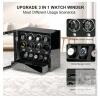 NEW DUKWIN 8-Slot Watch Winder with 6 Extra Watch Storage, Jewelry Drawer, LED Illumination - 3