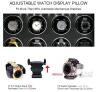 NEW DUKWIN 8-Slot Watch Winder with 6 Extra Watch Storage, Jewelry Drawer, LED Illumination - 6