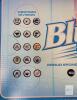 2002 Labatt Blue NHL Bottle Cap Team Set on Presentation Display - Wood Framed . Measures 27 &frac34;"&times;21 &frac34;" - 2