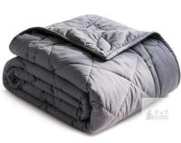NEW JOLLYVOGUE Weighted Blanket 15 lbs 60"x80" Grey Cooling Heavy Blanket