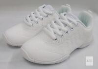 new FUQIAO Girls White Sneakers, Size 10 Little Kid, Breathable Knit Mesh, Rubber Sole, Model 2122_White_26