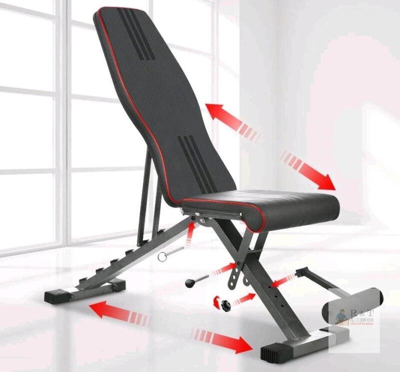 NEW YOLEO Adjustable Weight Bench, Model 20234411, 827 lbs Capacity, Foldable Design